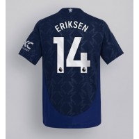 Manchester United Christian Eriksen #14 Fußballbekleidung Auswärtstrikot 2024-25 Kurzarm